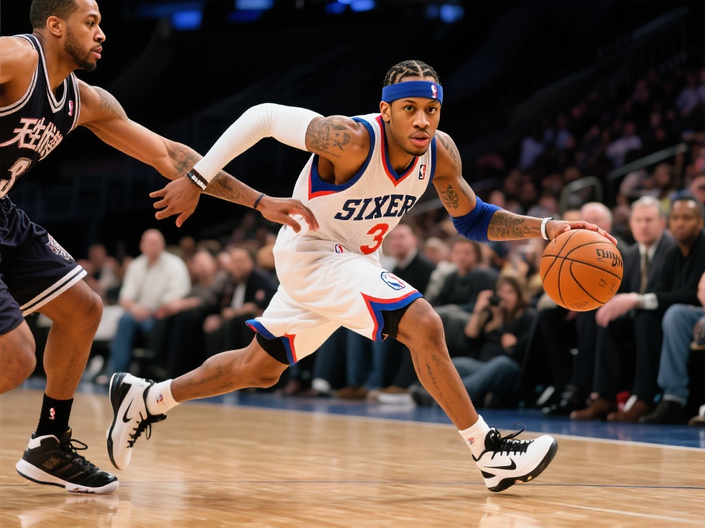 艾弗森的职业生涯，充满了对身体极限的挑战。他身高仅